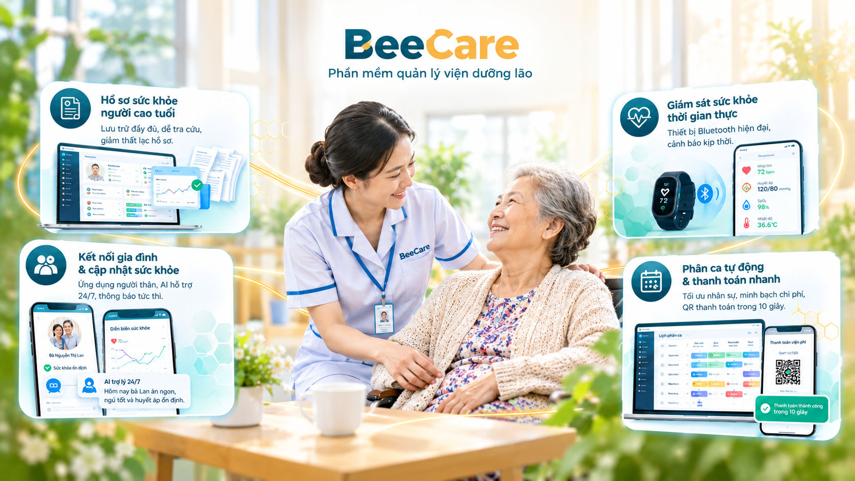 BeeCare – Hệ sinh thái công nghệ quản lý và chăm sóc toàn diện