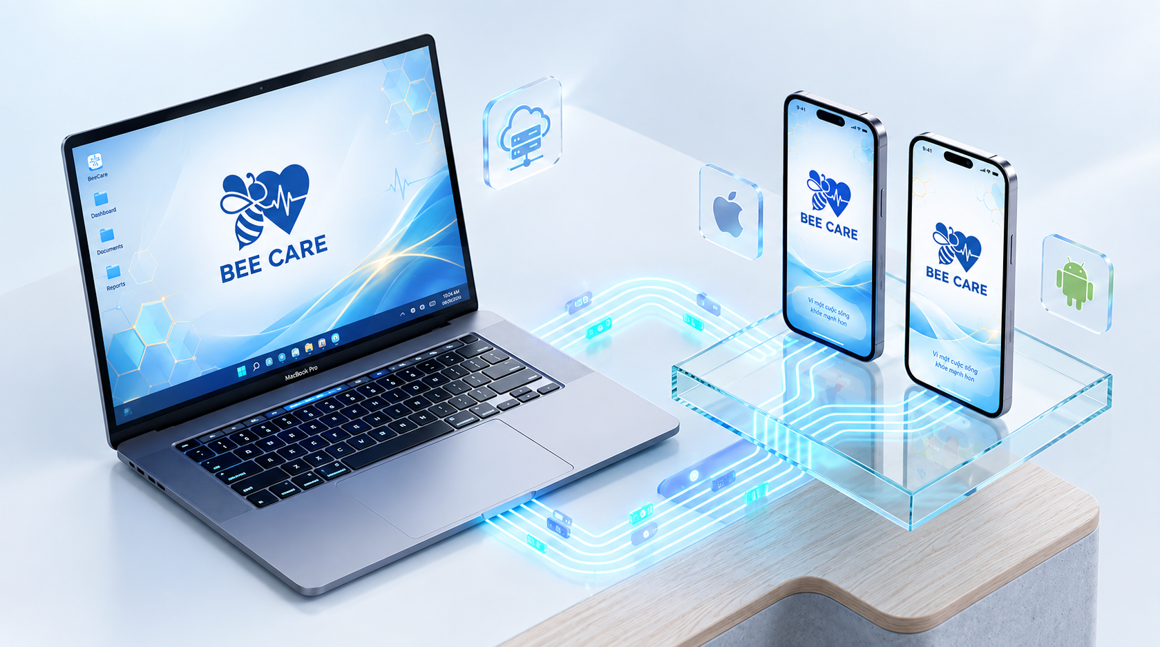 Kiến trúc hệ sinh thái công nghệ 3D BeeCare